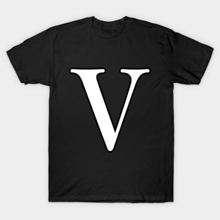 Roman Numeral 5 V T-Shirt